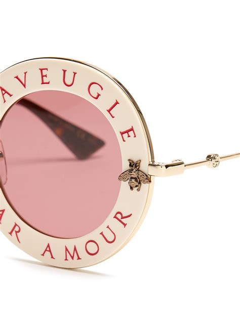 aveugle par amour gucci|Gucci l'aveugle par amour sunglasses.